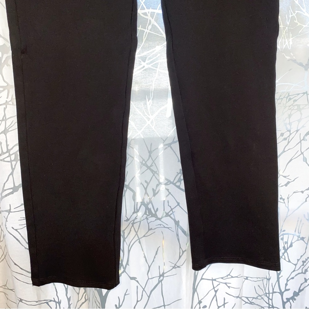KOBI HALPERIN krista black mid rise ankle cropped dress pants zipper pockets - Picture 7 of 12